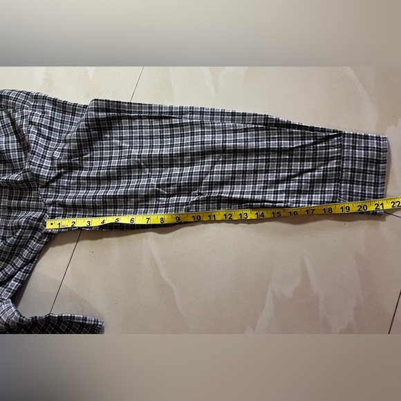 St John’s Bay Shirt ST. JOHN'S BAY mens dress shirt BLACK GREY Large Cotton - Picture 9 of 16